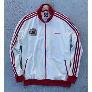 Adidas Materials of the World 2007 Canada Track Top‎ Men Jacket White Red Sz 2XL